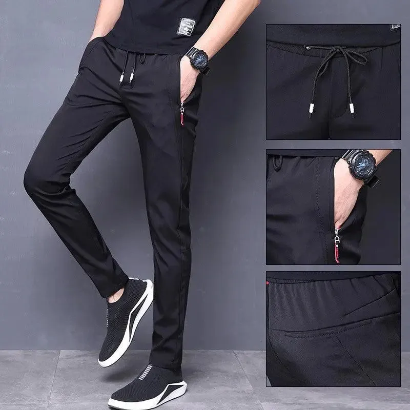 Ice silk men's casual pants
