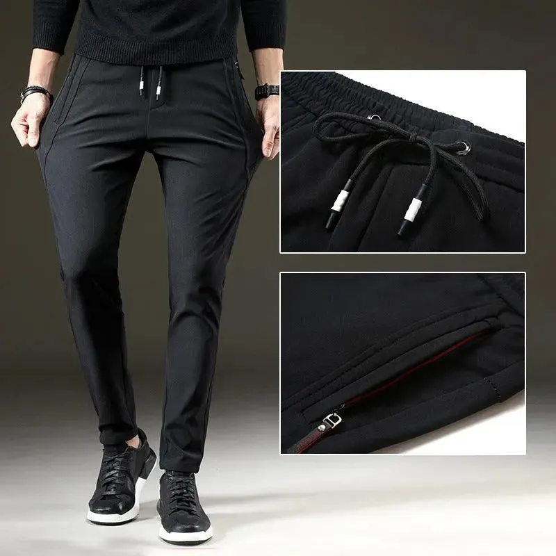 Ice silk men's casual pants