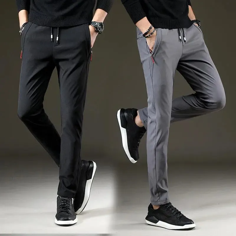 Ice silk men's casual pants