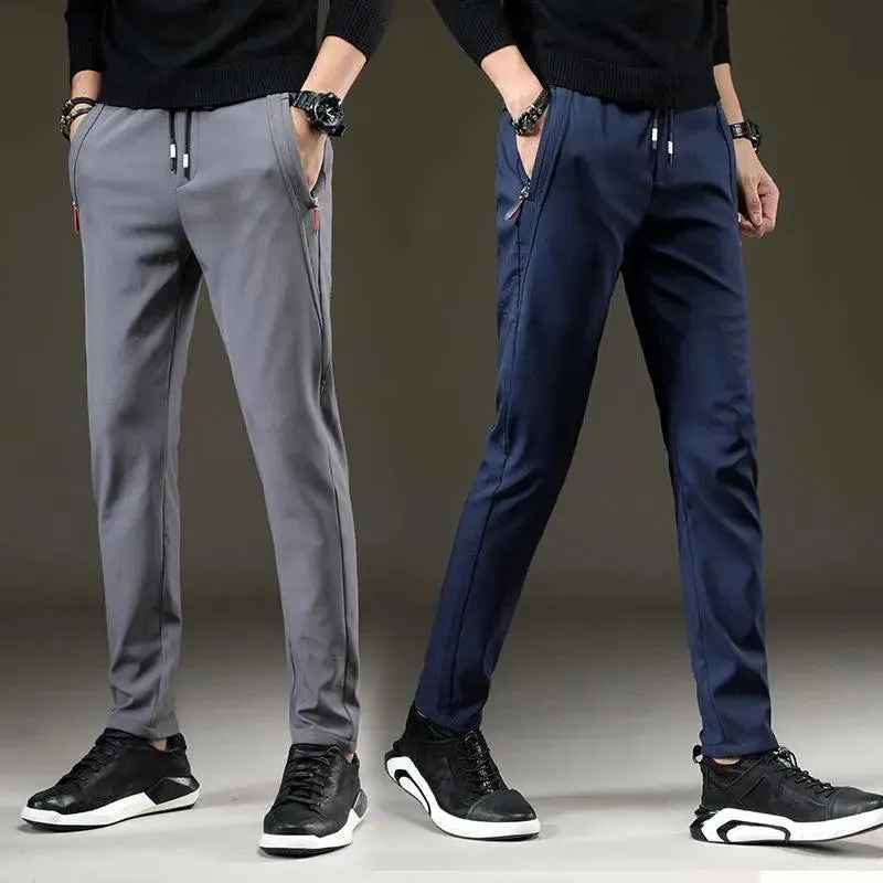 Ice silk men's casual pants