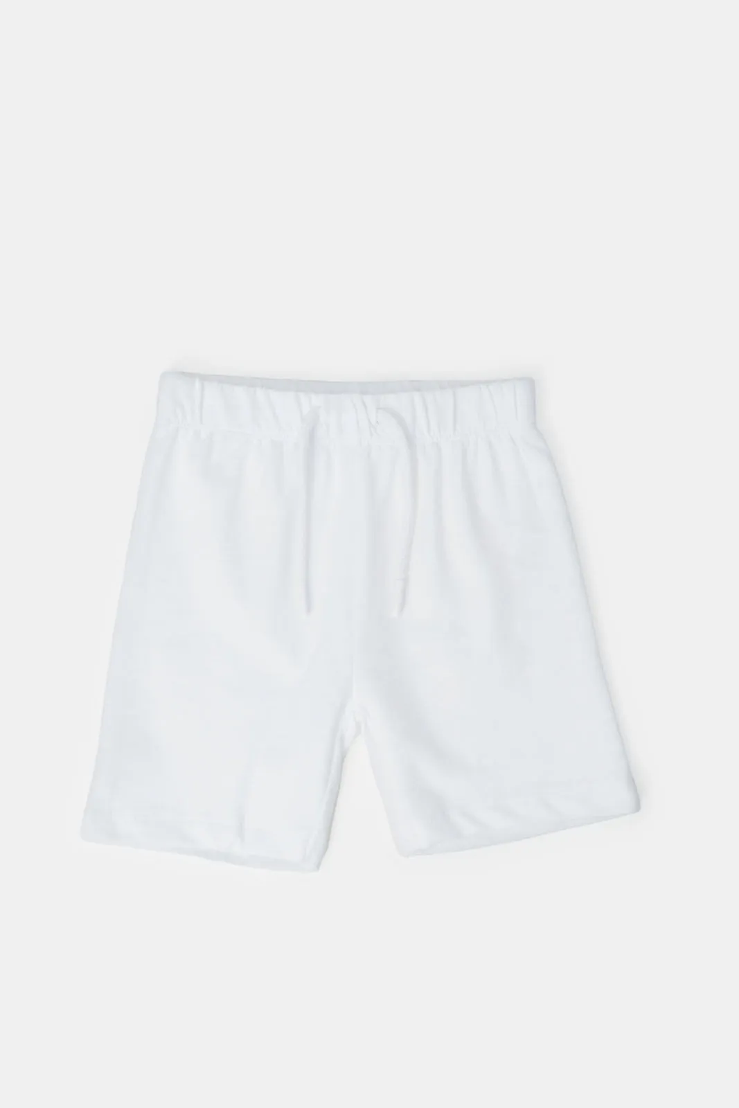 Infant Boys White And Beige Printed Set (2 Piece)