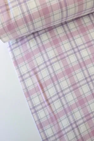Ivory/Blush/Lavender Plaid | Mammoth Flannel | Robert Kaufman