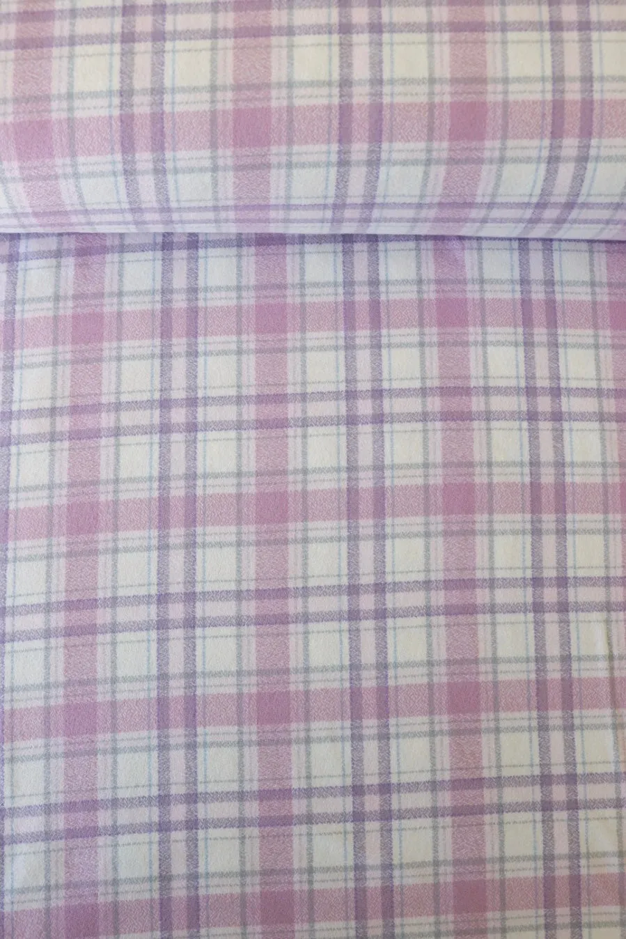 Ivory/Blush/Lavender Plaid | Mammoth Flannel | Robert Kaufman