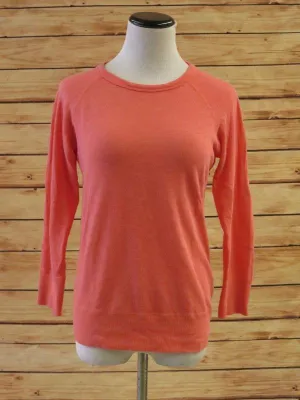 James Perse Women's Sweater: Pink Cotton Blend Size 0, Pre-owned