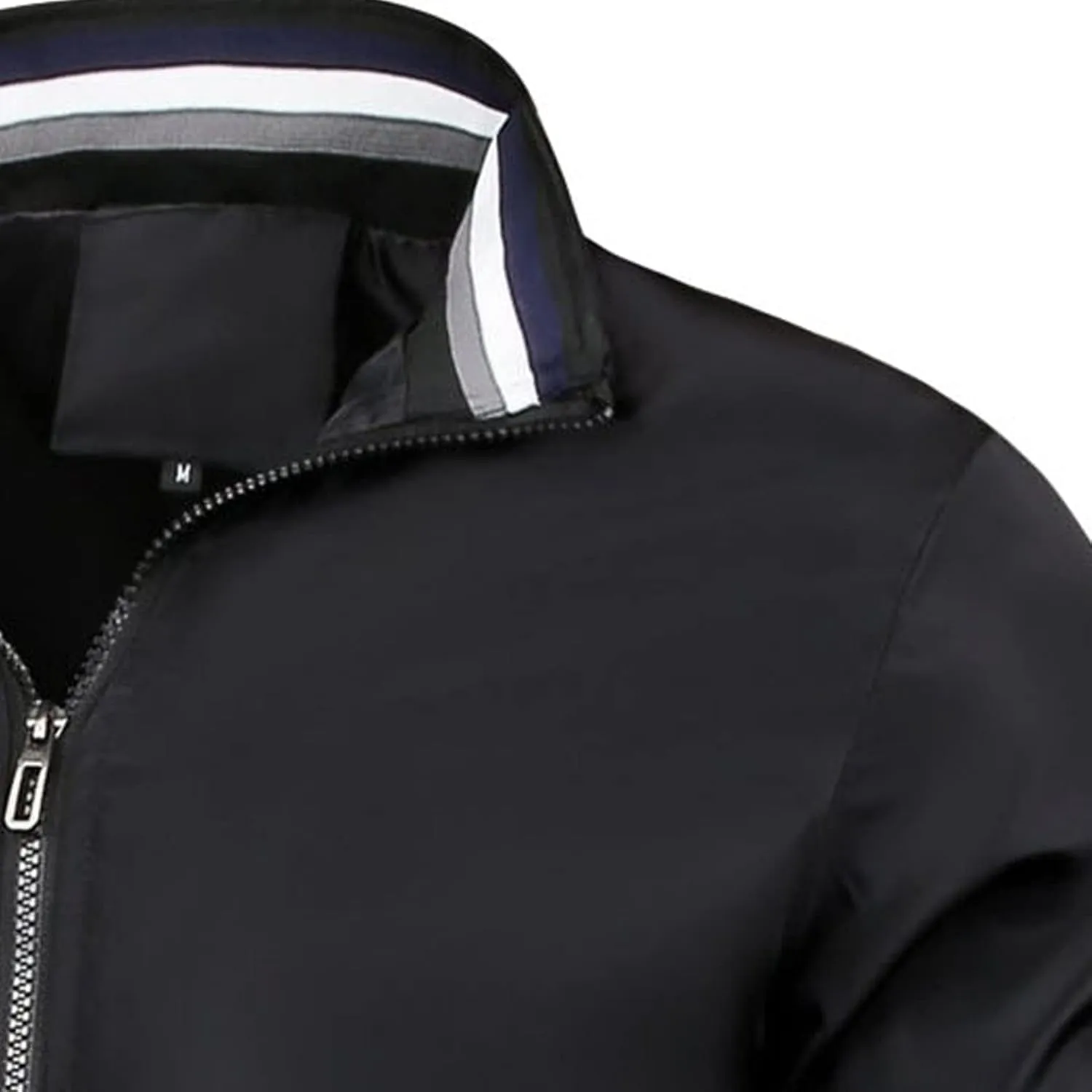 JEShifangjiusu Men'S Varsity Baseball Jacket Zip Up Active Coat Bomber Jacket Outwear Lightweight Windbreaker Casual Jacket