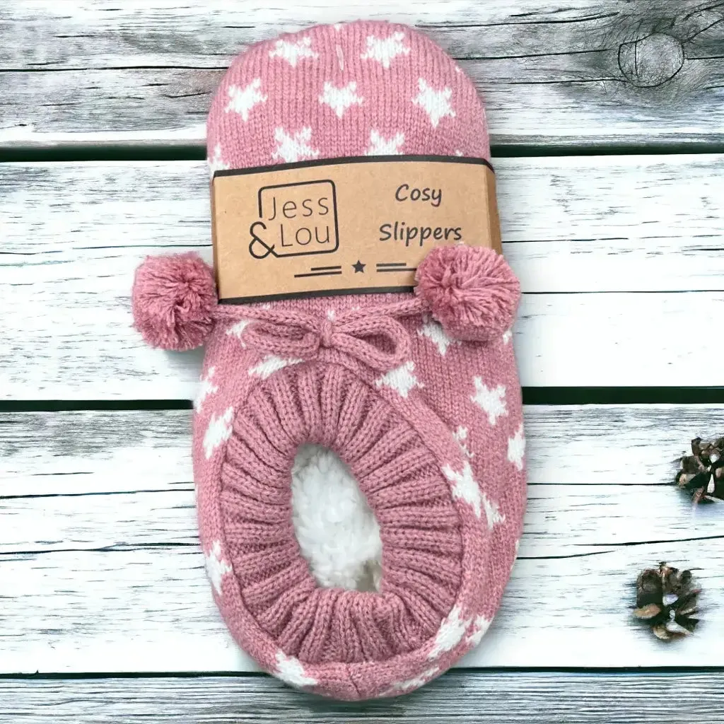 Jess & Lou - Shining Stars Super Cosy Slippers