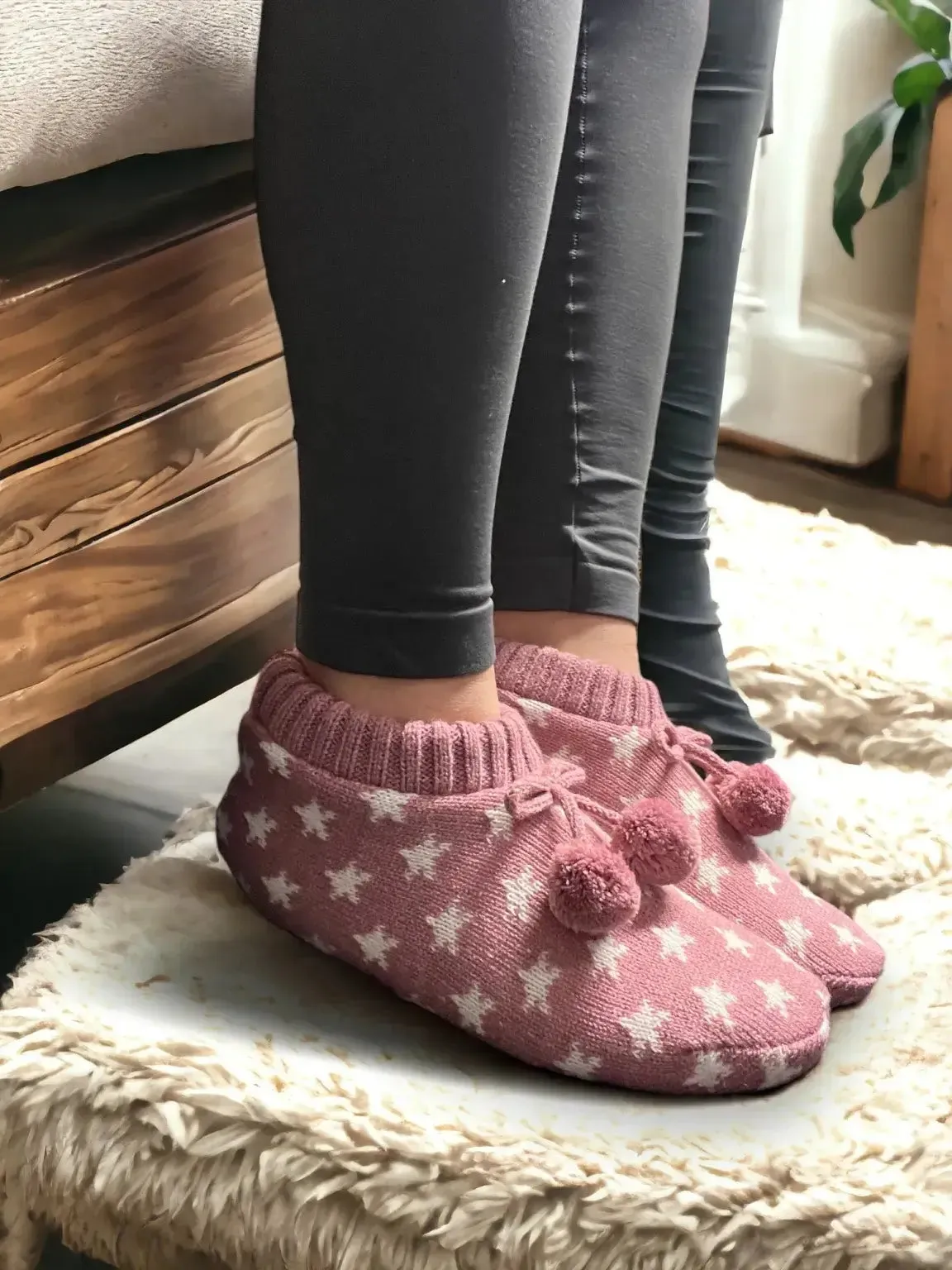 Jess & Lou - Shining Stars Super Cosy Slippers