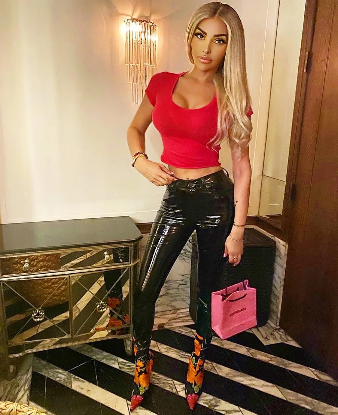 Jessica Bara Stan Latex Pants