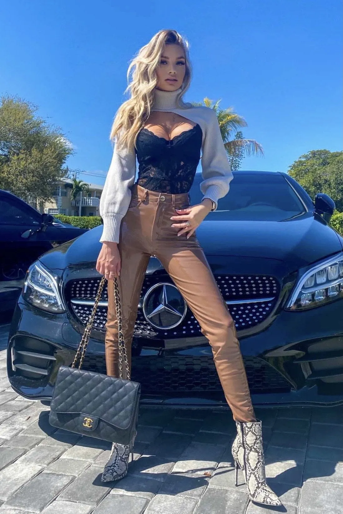 Jessica Bara Stan Latex Pants