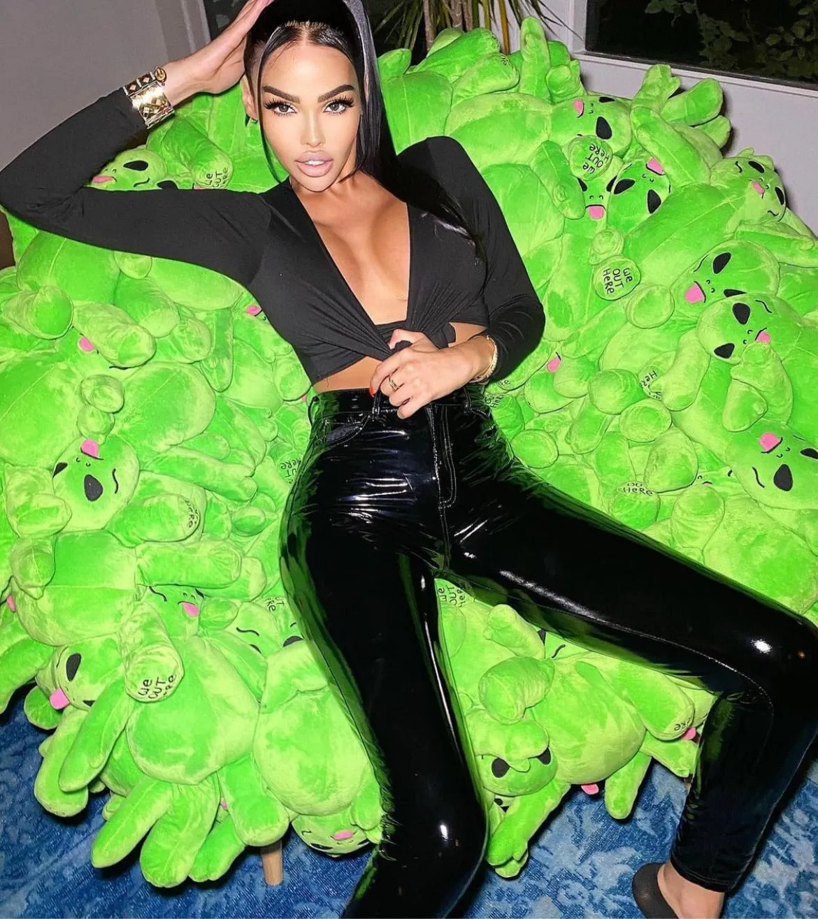 Jessica Bara Stan Latex Pants