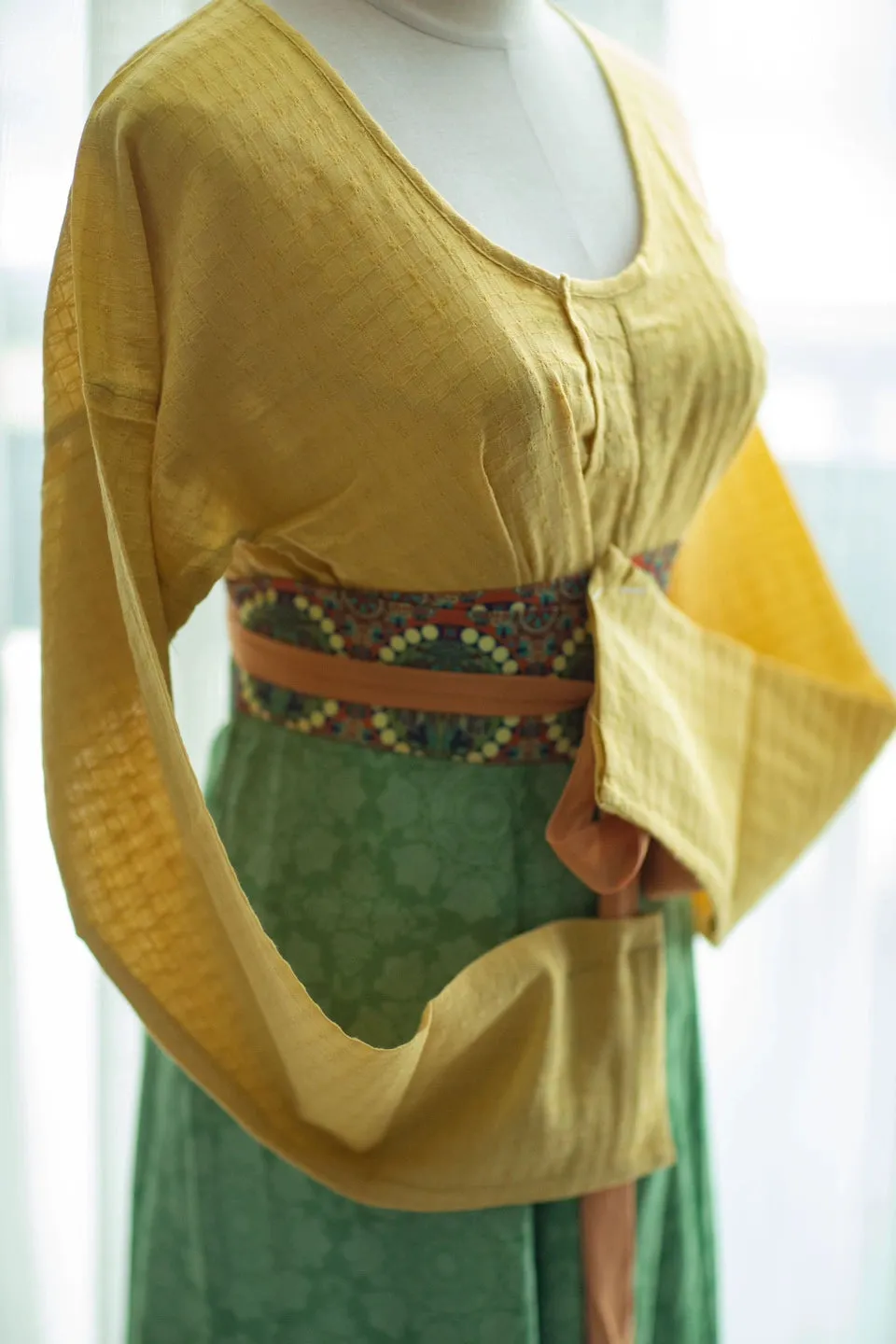 Jiang 姜 Ginger Tang Dynasty Various Pure Cotton Chuiling Shirt