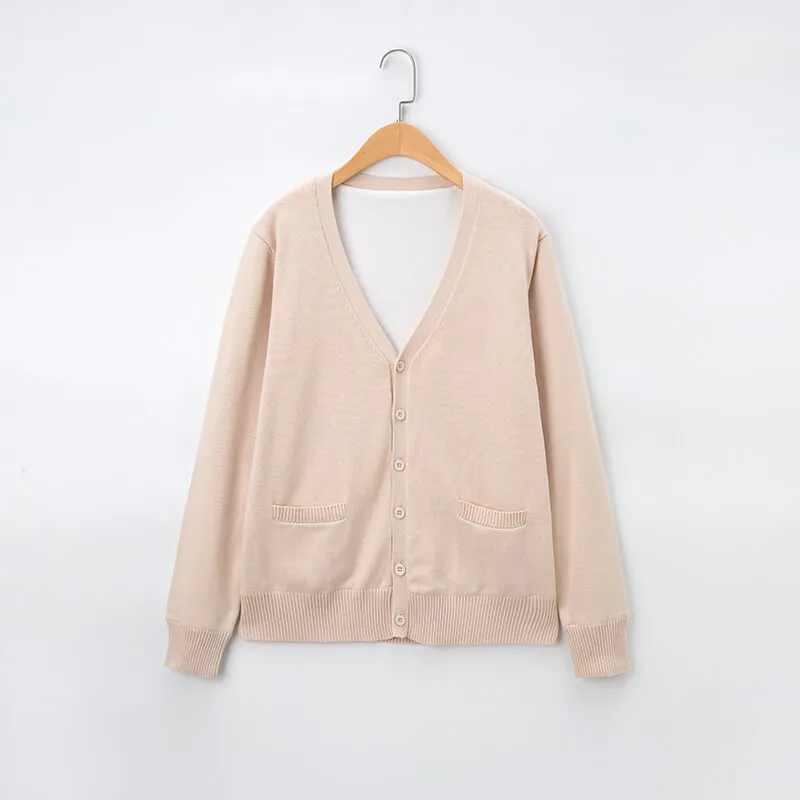 JK winter warm thickened fleece cardigan