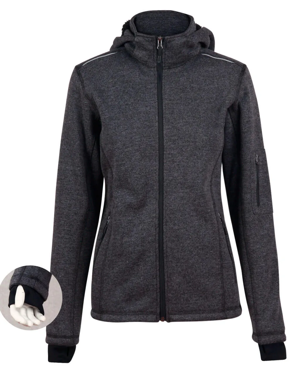 JK42 Ladies Acland Bonded Fleece Jacket