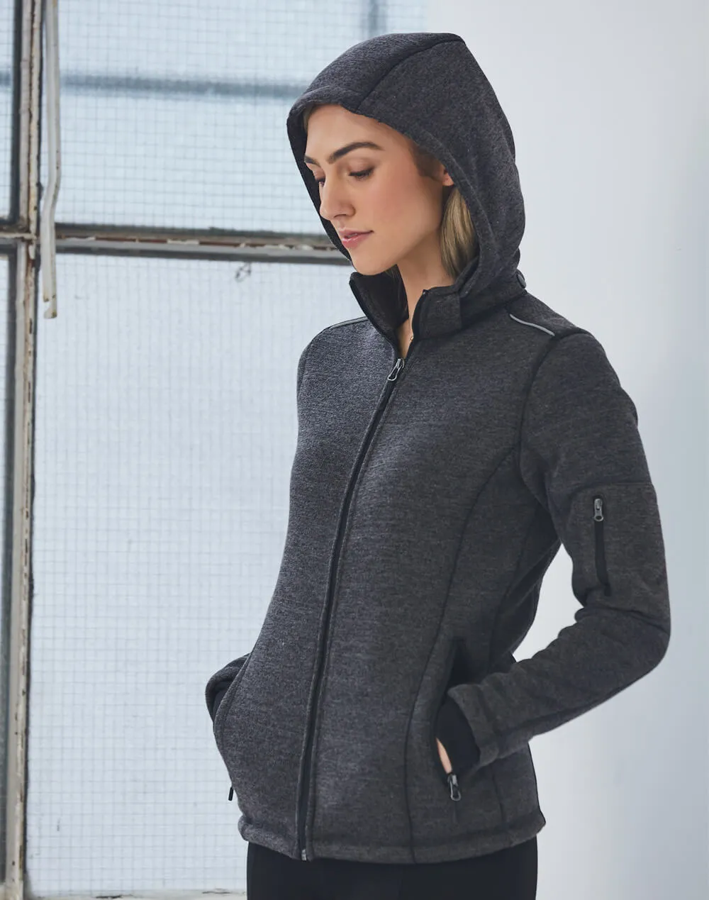 JK42 Ladies Acland Bonded Fleece Jacket