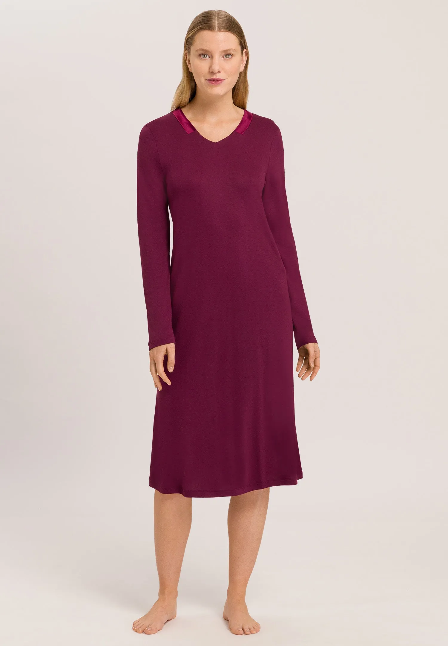 Joela Cotton Blend Nightgown | Ruby Wine 74977-2423