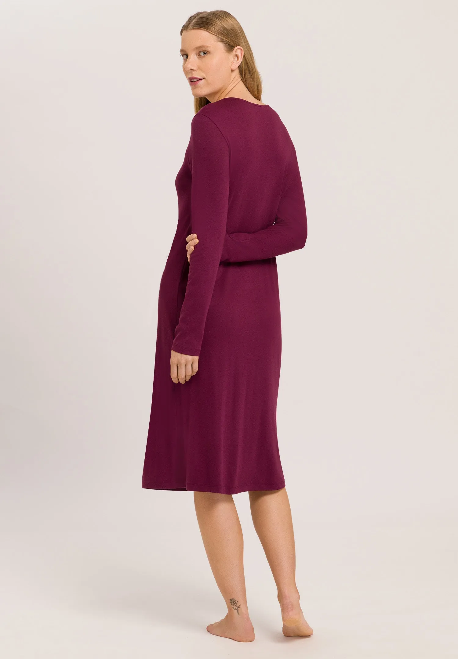 Joela Cotton Blend Nightgown | Ruby Wine 74977-2423