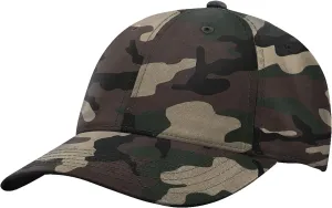 Joe's USA Classic Cotton Adjustable Low Crown Cotton Baseball Cap-VC300A Green Camo