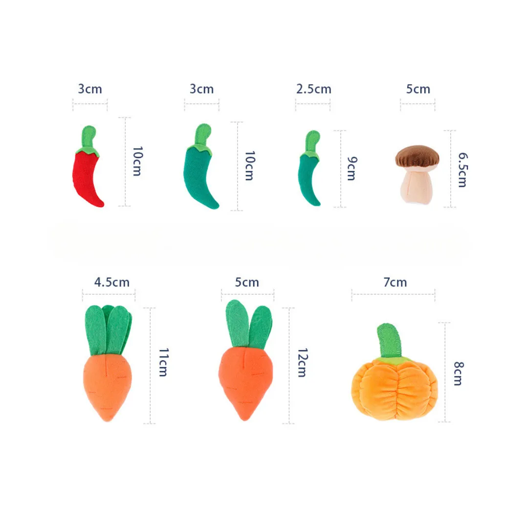 Jollybaby Plush Growing Vegetables Toy Set