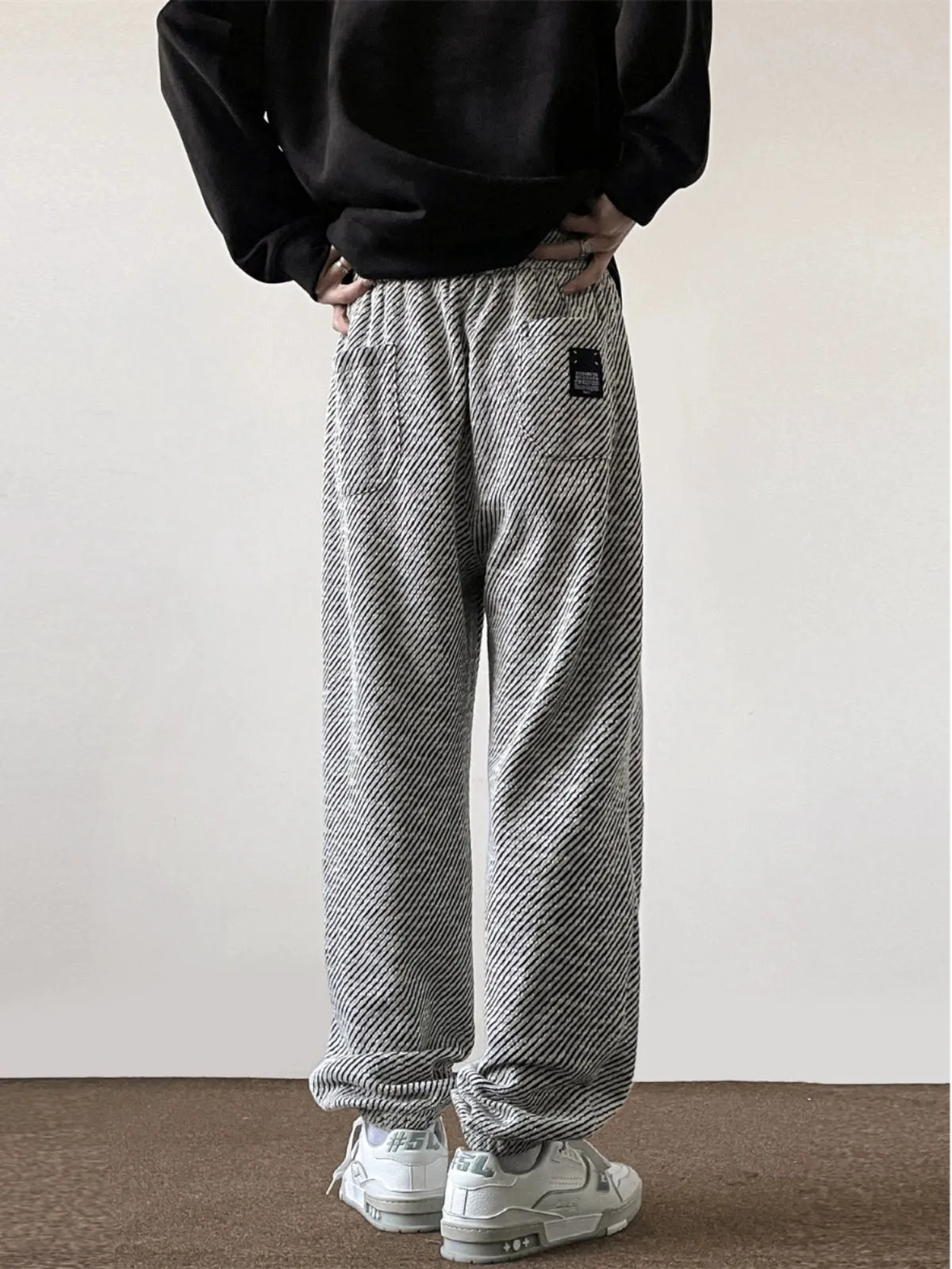 jpq Stripes Drawstring Sweatpants