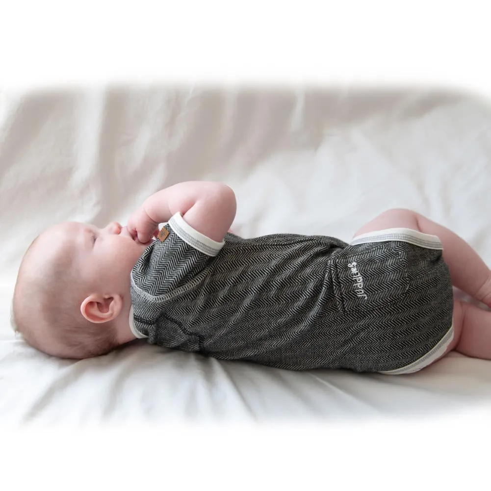 Juddlies Organic Cotton Cottage Short Sleeve Bodysuit - Sunset Pink (0-3 Months, 8-12 lbs)