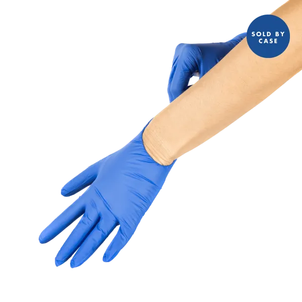 Karat Synthetic Vinyl Powder-FREE Glove (Blue), Large - 1,000 pcs
