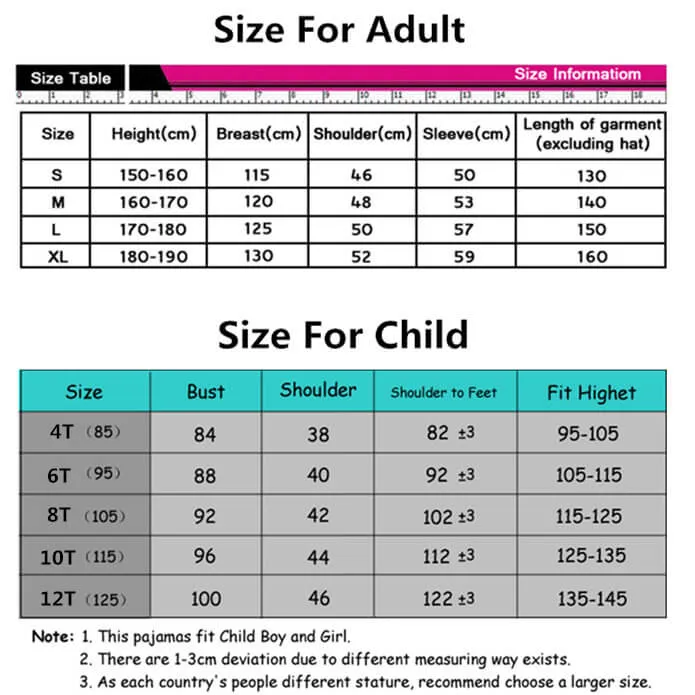 Kids and Adult Family Matching One Piece Panda Costumes Cosy Homewear Cartoon Pajamas