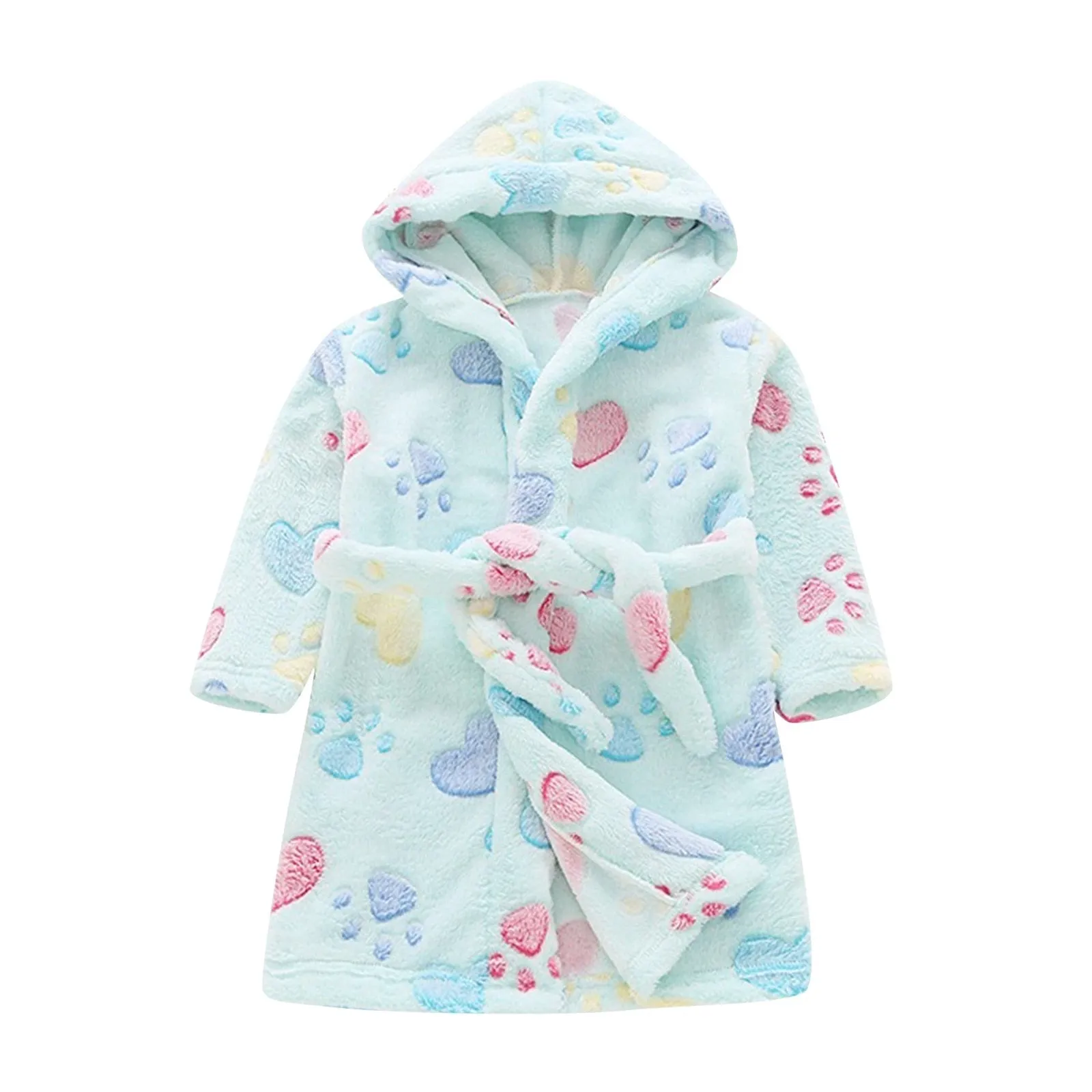 Kids Boys Girls Warm Cartoon Bathrobes/Sleepwear