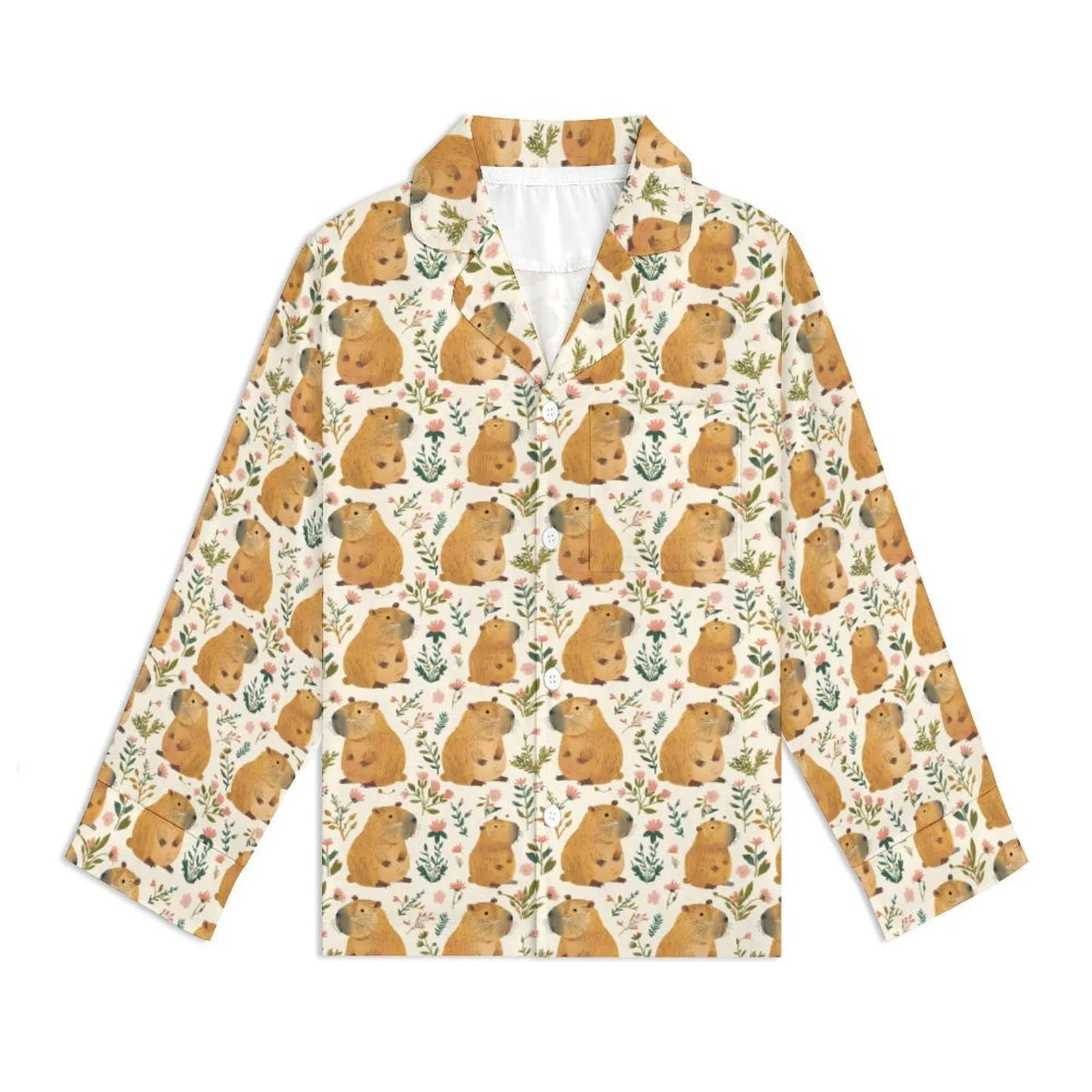 Kids Capybara Friends 2 Pc. Pajama Set, Unisex