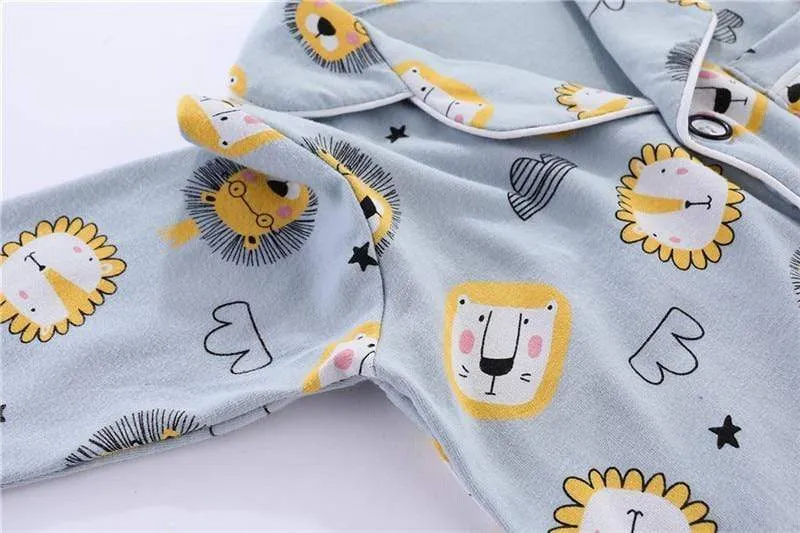 Kids Long Sleeve Pajamas Set