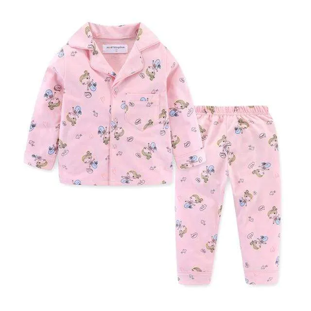 Kids Long Sleeve Pajamas Set