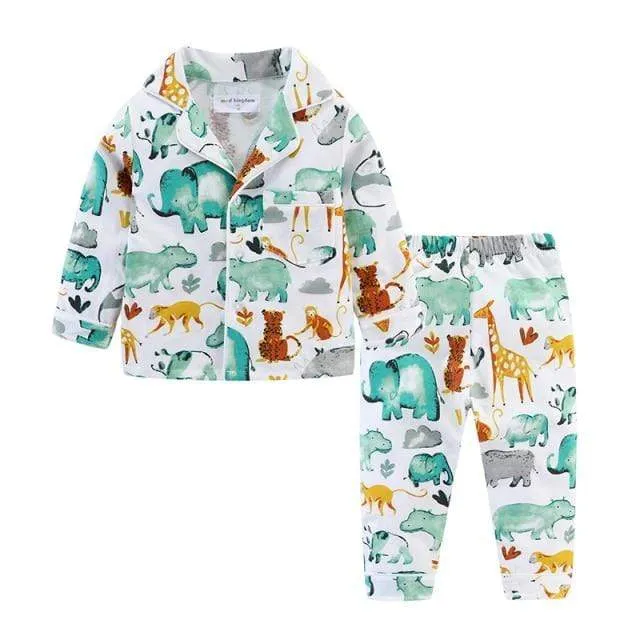 Kids Long Sleeve Pajamas Set
