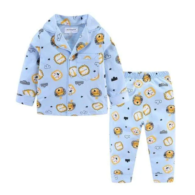 Kids Long Sleeve Pajamas Set