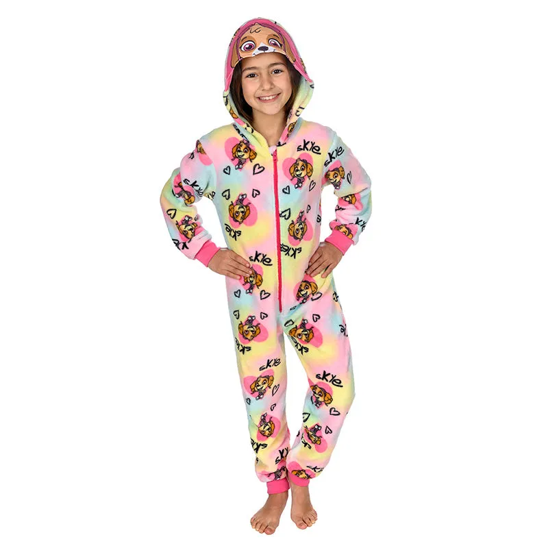 Kids Paw Patrol Skye Fleece Zip-Up Onesie - Age 7-8