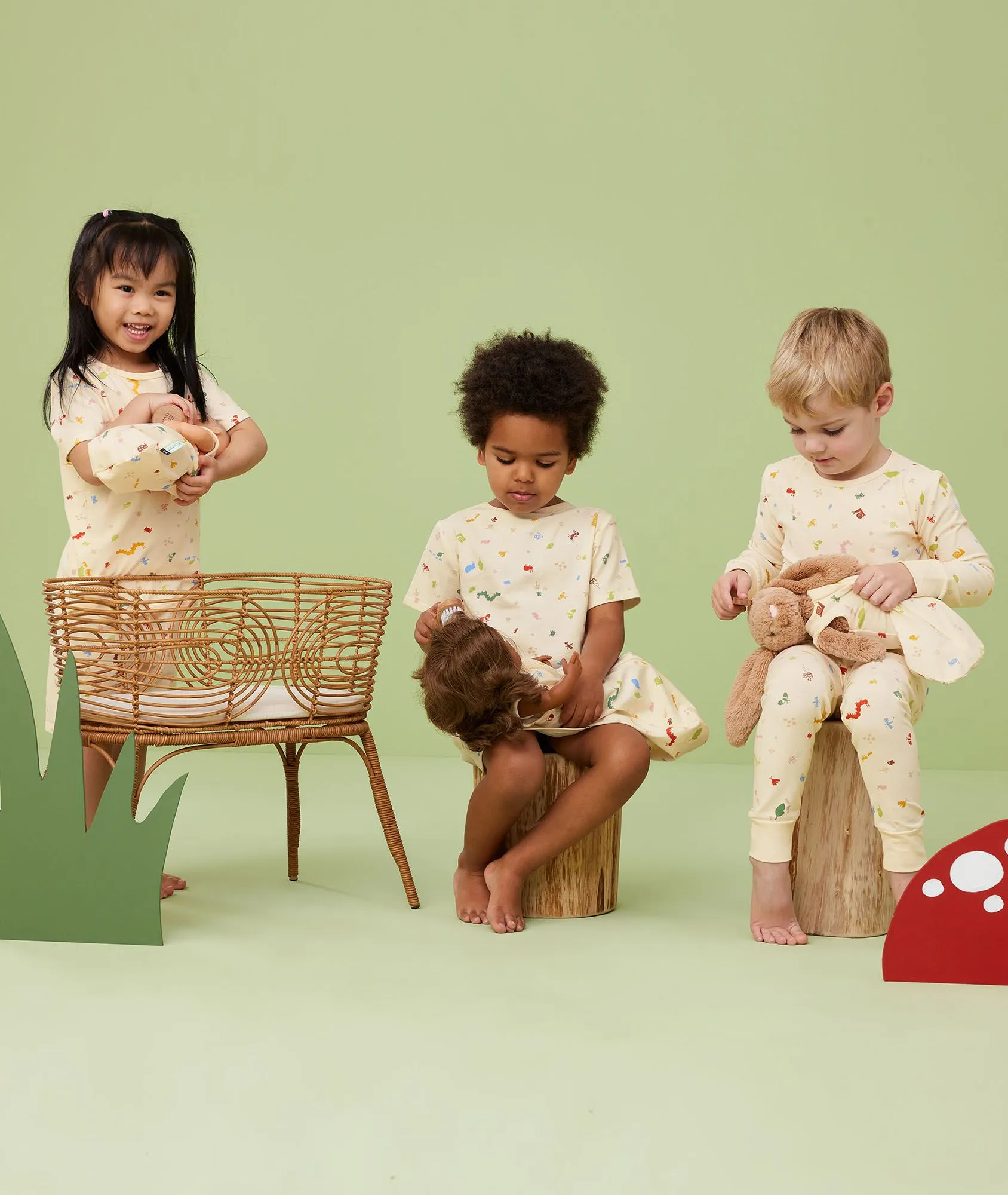 Kids Short Sleeve Sleep Shirt 0.2 TOG Critters