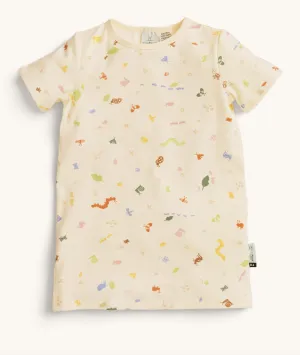 Kids Short Sleeve Sleep Shirt 0.2 TOG Critters