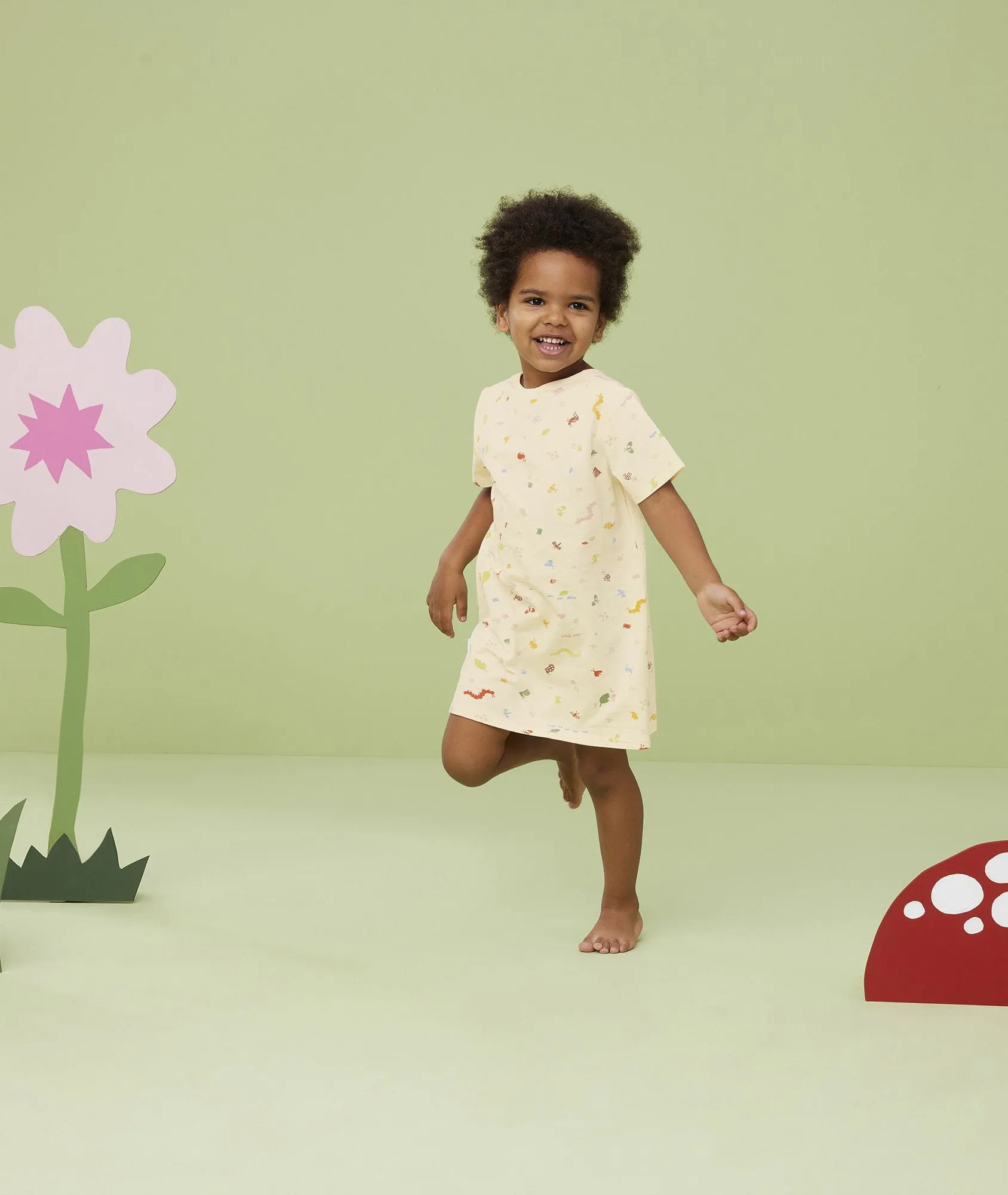 Kids Short Sleeve Sleep Shirt 0.2 TOG Critters