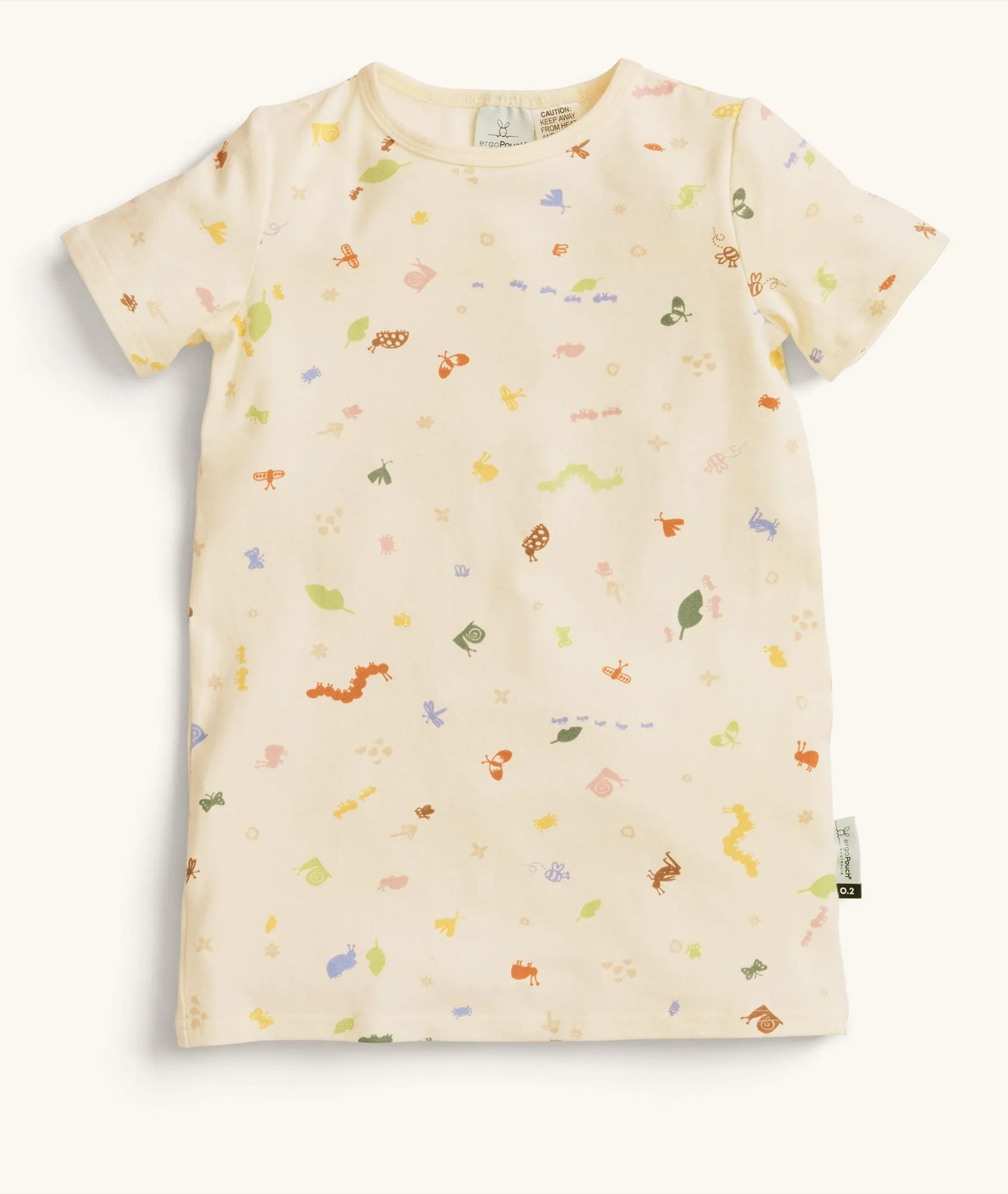 Kids Short Sleeve Sleep Shirt 0.2 TOG Critters