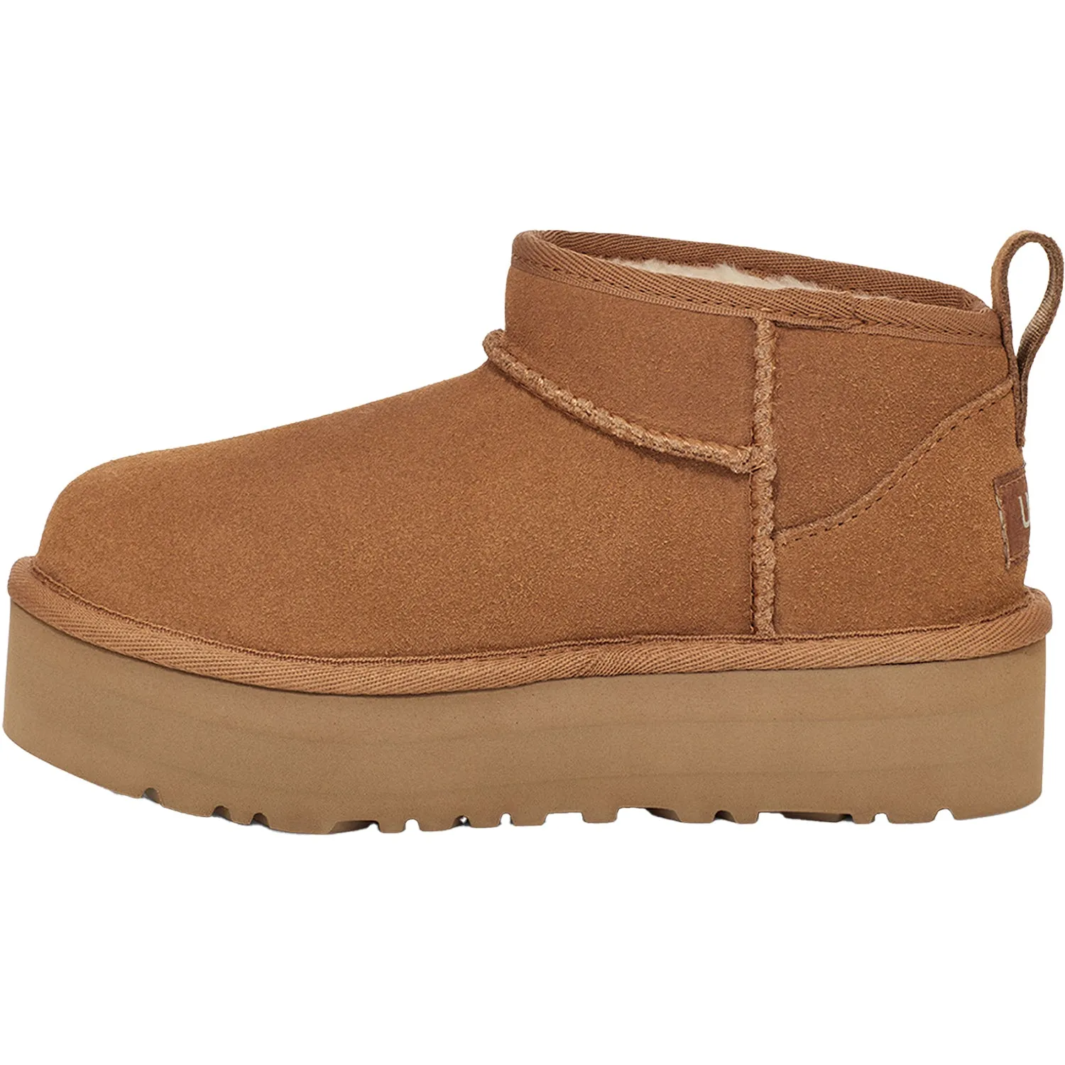 Kids' UGG Classic Ultra Mini Platform Chestnut Sheepskin