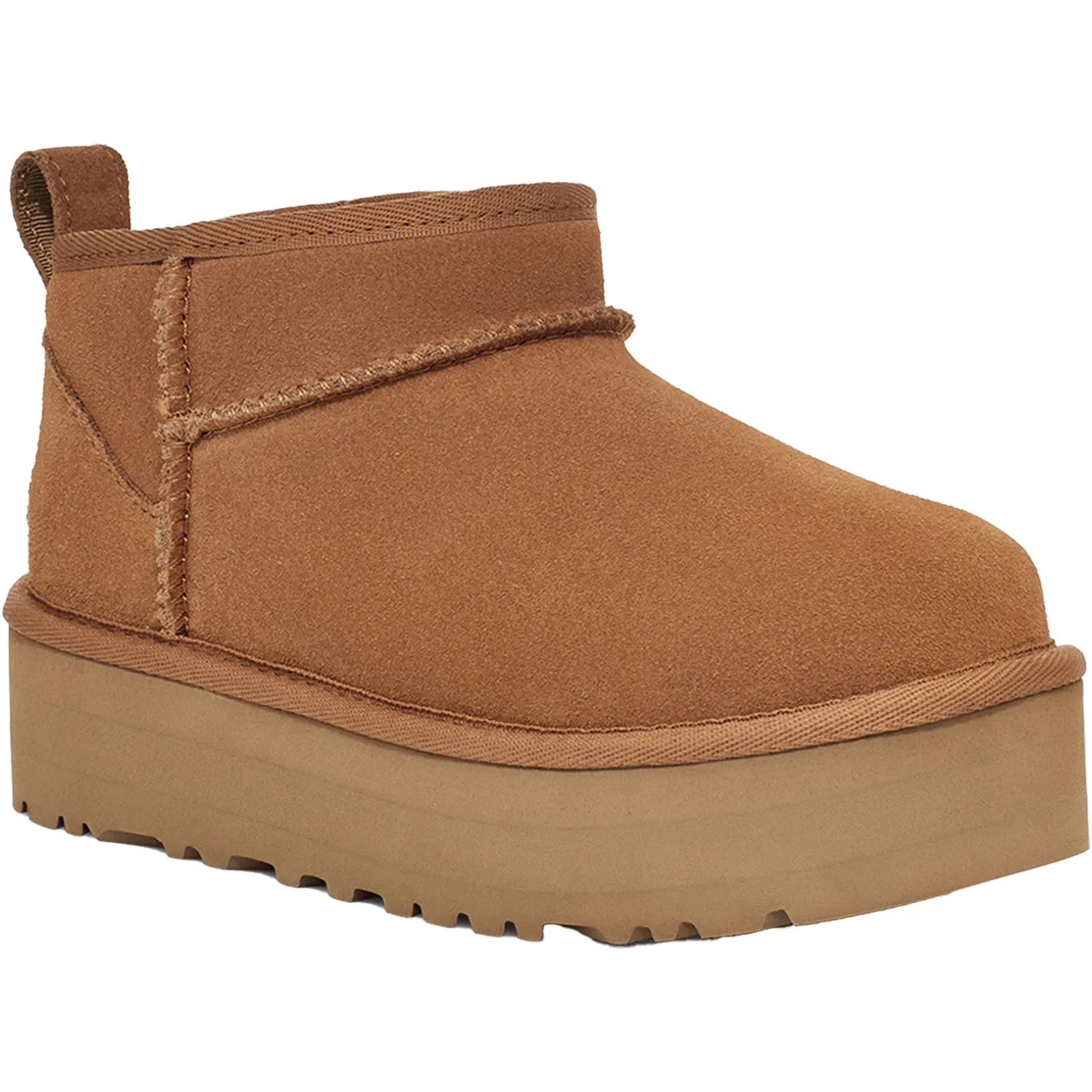 Kids' UGG Classic Ultra Mini Platform Chestnut Sheepskin