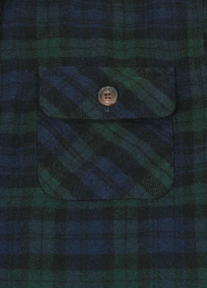 Kids Wildlife Adventure Flannel Plaid Shirt