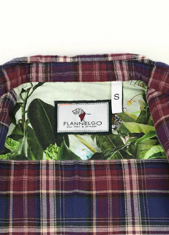Kids Wildlife Adventure Flannel Plaid Shirt