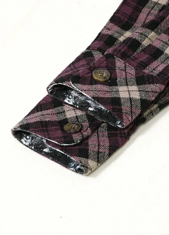 Kids Wildlife Adventure Flannel Plaid Shirt