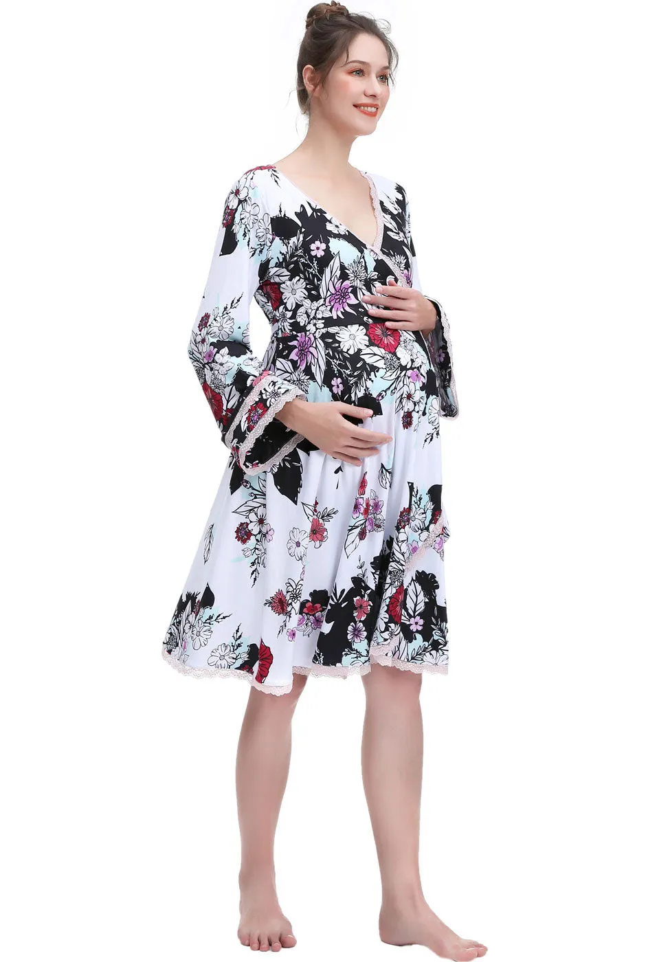 Kimi   Kai Maternity "Gini" Lounge Robe