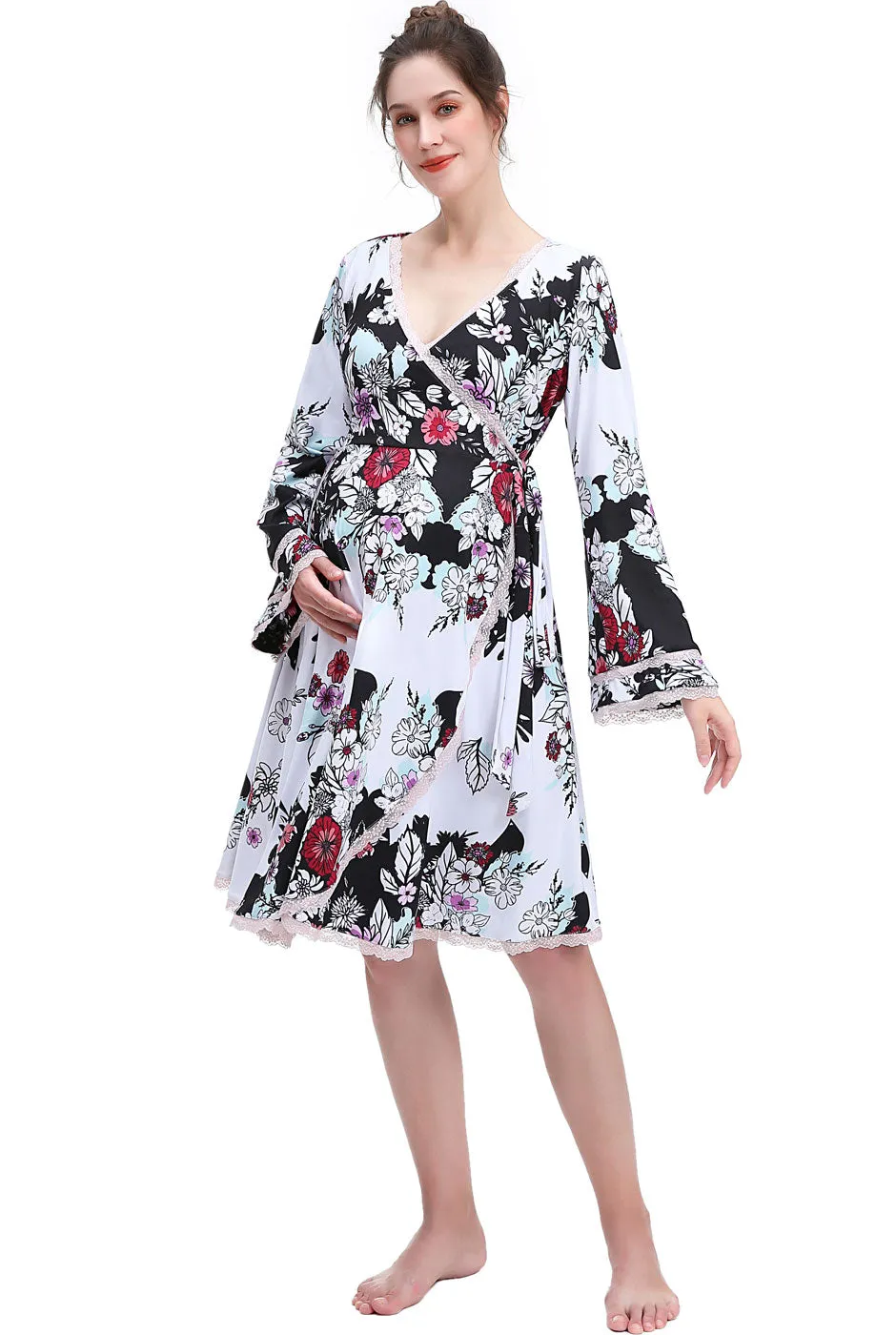 Kimi   Kai Maternity "Gini" Lounge Robe