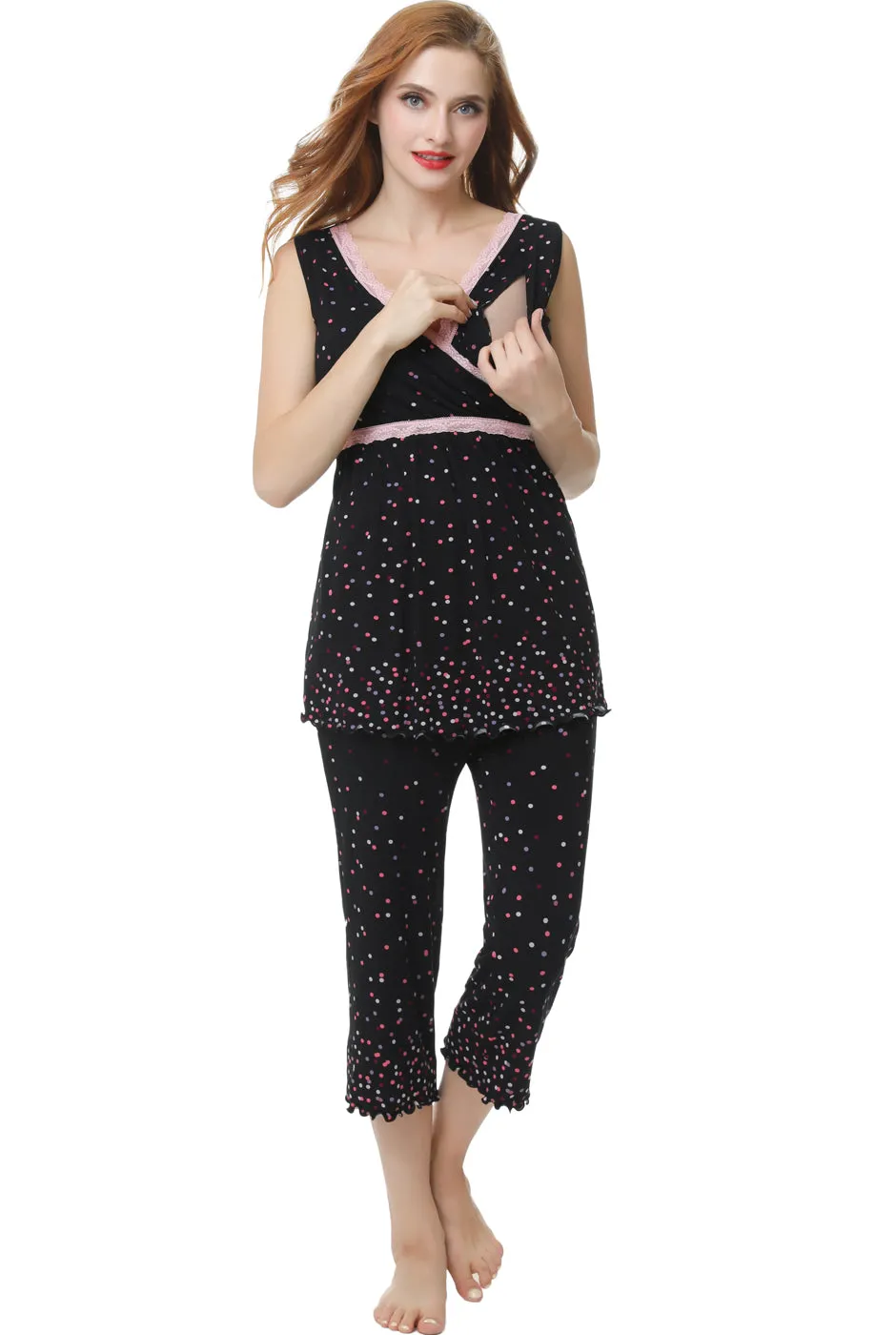 Kimi   Kai Maternity "Joy" Nursing PJ Set