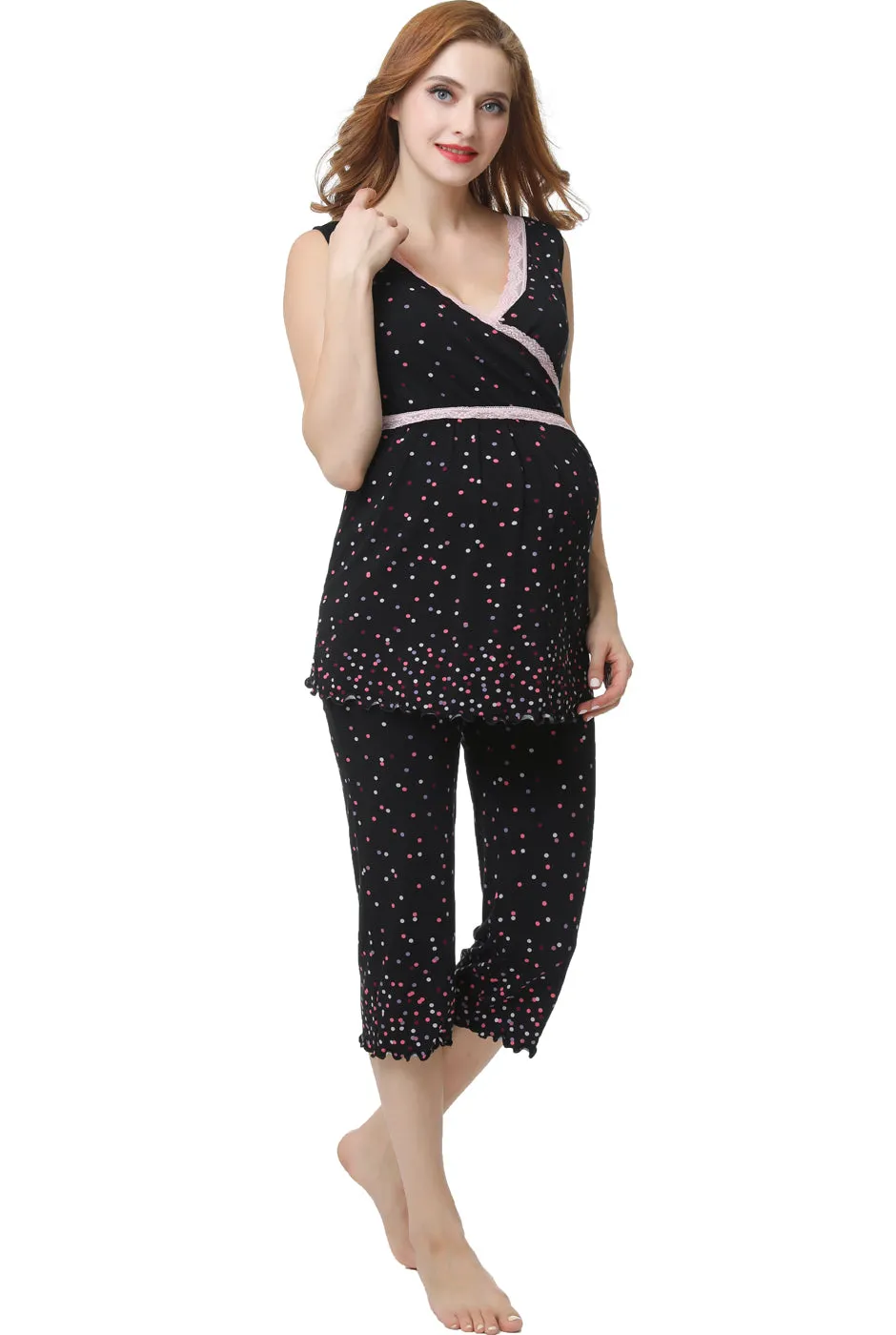 Kimi   Kai Maternity "Joy" Nursing PJ Set