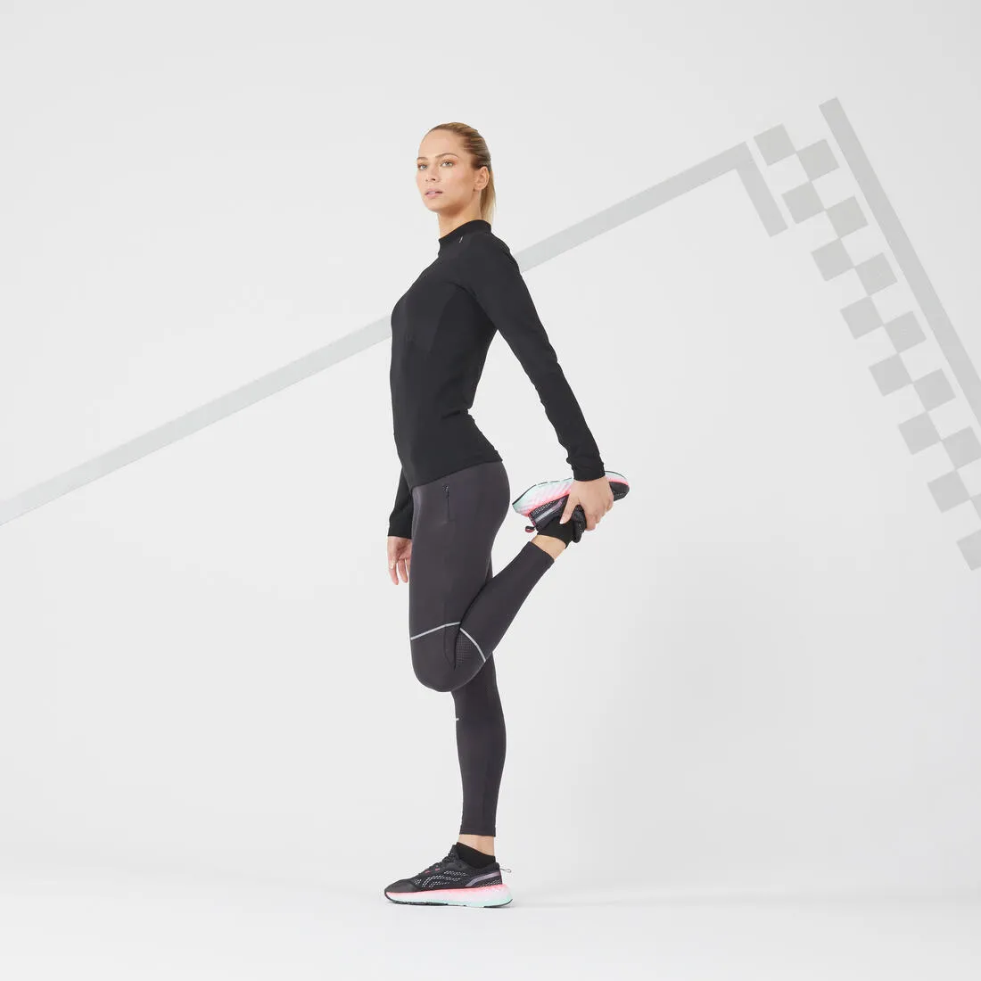 Kiprun Skincare Women’s Running T-shirt - Long-Sleeved - Seamless