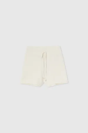 Knitted shorts.