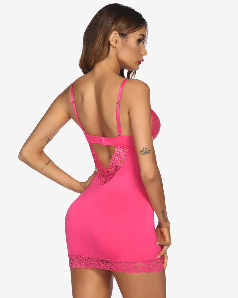 Lace lingerie V Neck Chemises Sleepwear