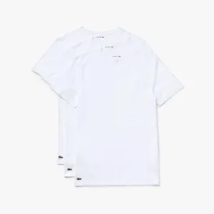 Lacoste T-Shirt - V-neck Slim Fit 3-Pack - White - TH3444